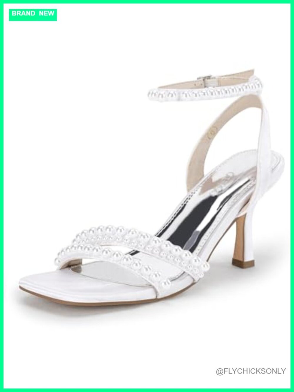 Satin Kitten Heel Sandals Square Open Toe Ankle Strap Dress Heels